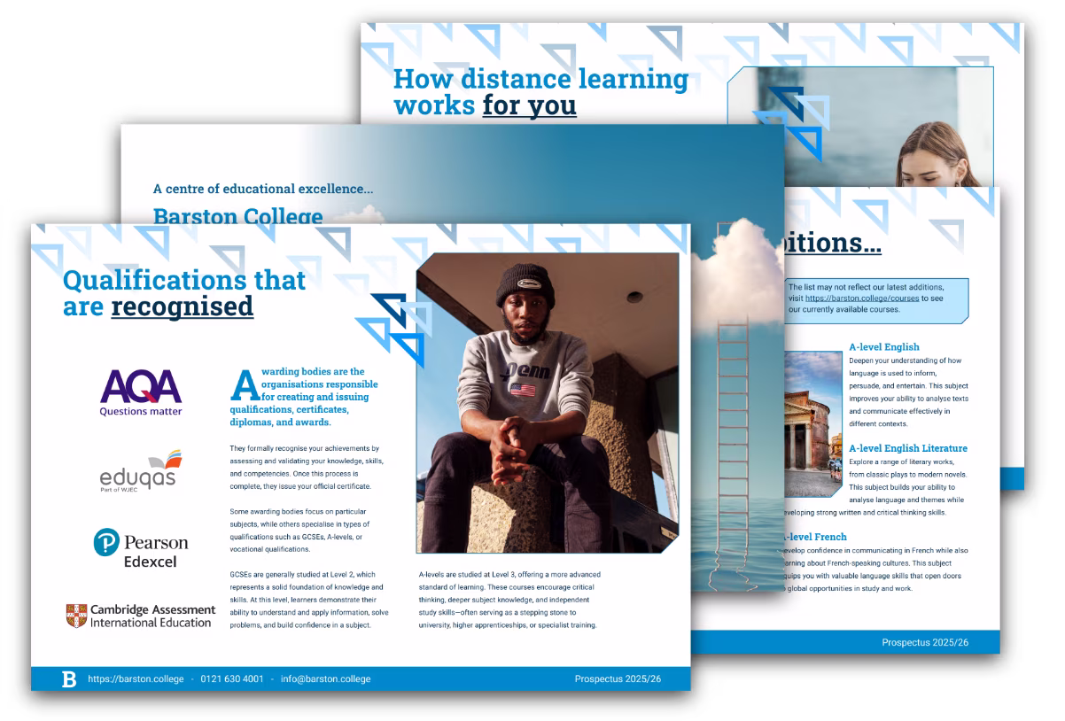 Prospectus page spread